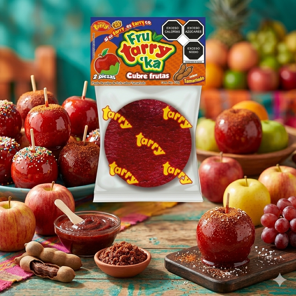 Fruta Rika Tamarindo Cubre Manzanas Frutas Pack 3pz 360gr
